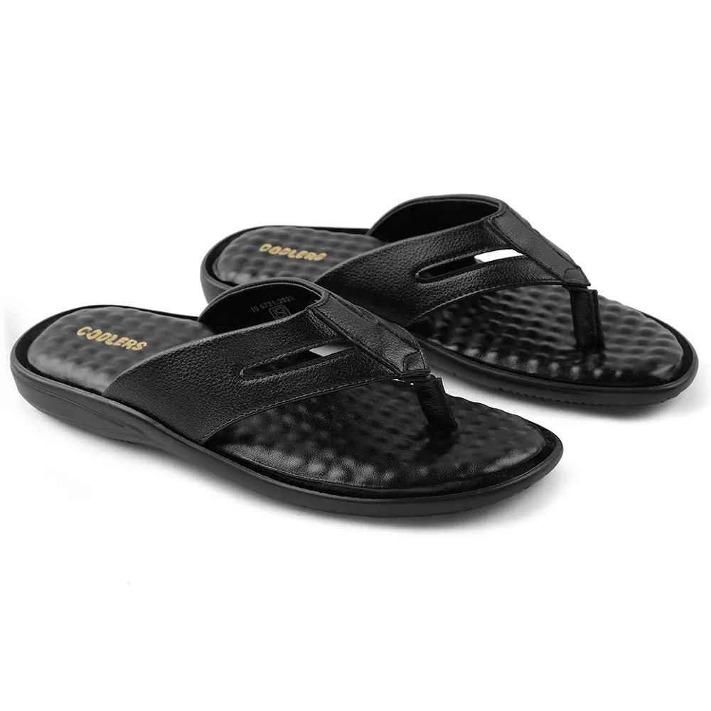 Coolers Noir Pantoufles Décontractées Pour Hommes HML-2E Par Liberty