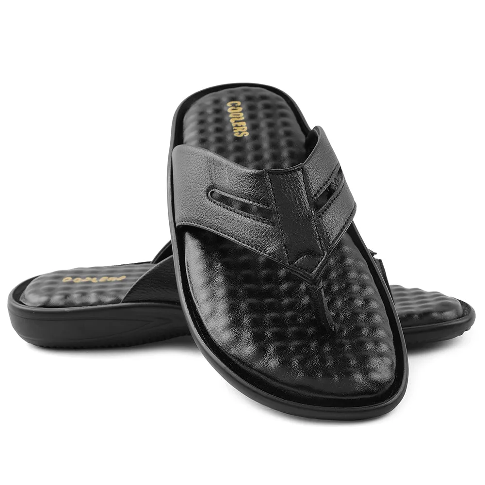 Coolers Noir Pantoufles Décontractées Pour Hommes HML-2E Par Liberty