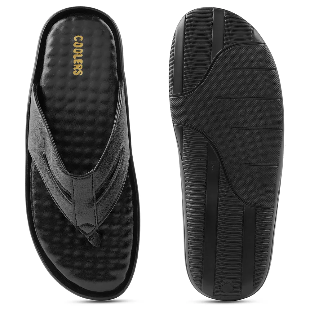 Coolers Noir Pantoufles Décontractées Pour Hommes HML-2E Par Liberty