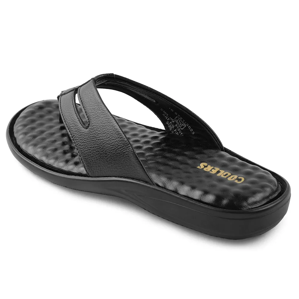 Coolers Noir Pantoufles Décontractées Pour Hommes HML-2E Par Liberty