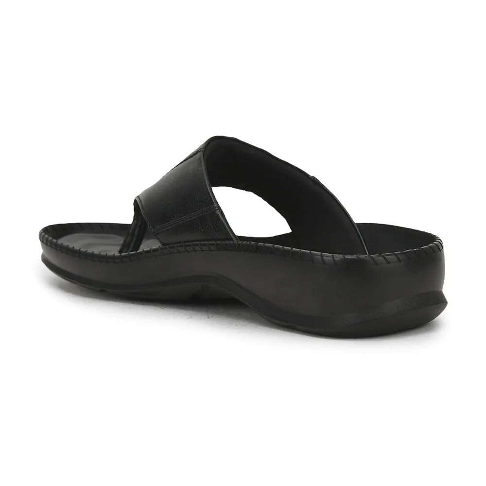 Coolers Noir Pantoufles Décontractées Pour Hommes META-1 Par Liberty