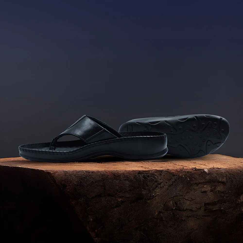 Coolers Noir Pantoufles Décontractées Pour Hommes META-1 Par Liberty