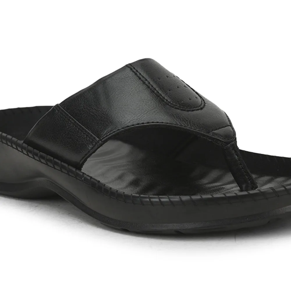 Coolers Noir Pantoufles Décontractées Pour Hommes META-1 Par Liberty