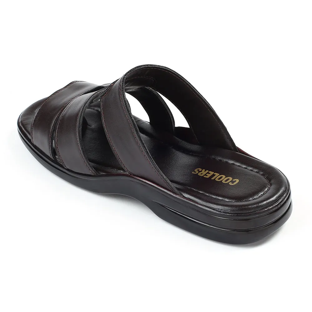 Chaussons décontractés marron pour hommes COOL99-628 par Liberty