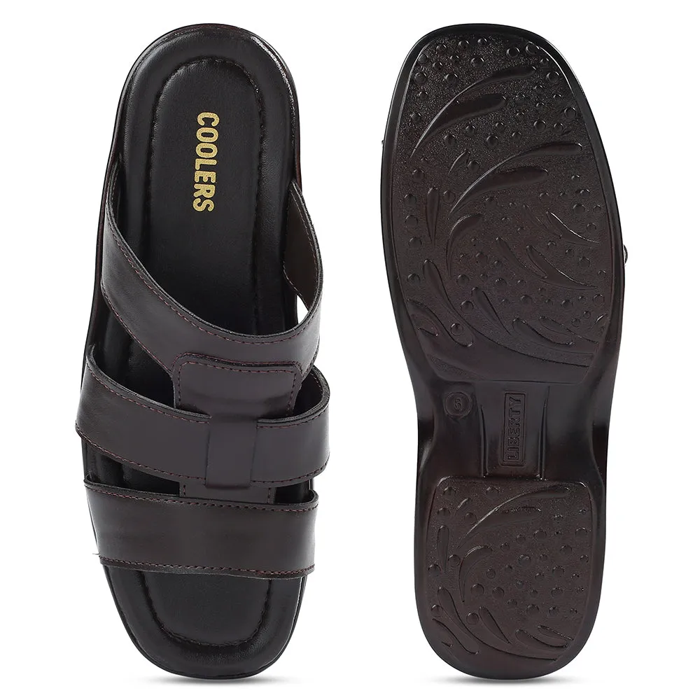 Chaussons décontractés marron pour hommes COOL99-628 par Liberty