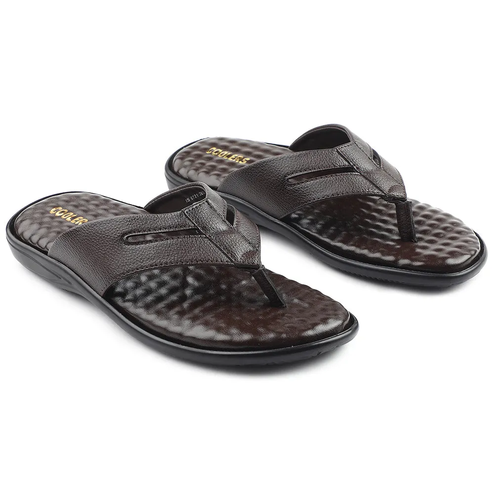 Chaussons décontractés marron pour hommes HML-2E par Liberty