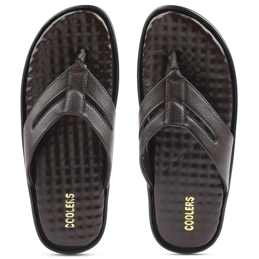 Chaussons décontractés marron pour hommes HML-2E par Liberty
