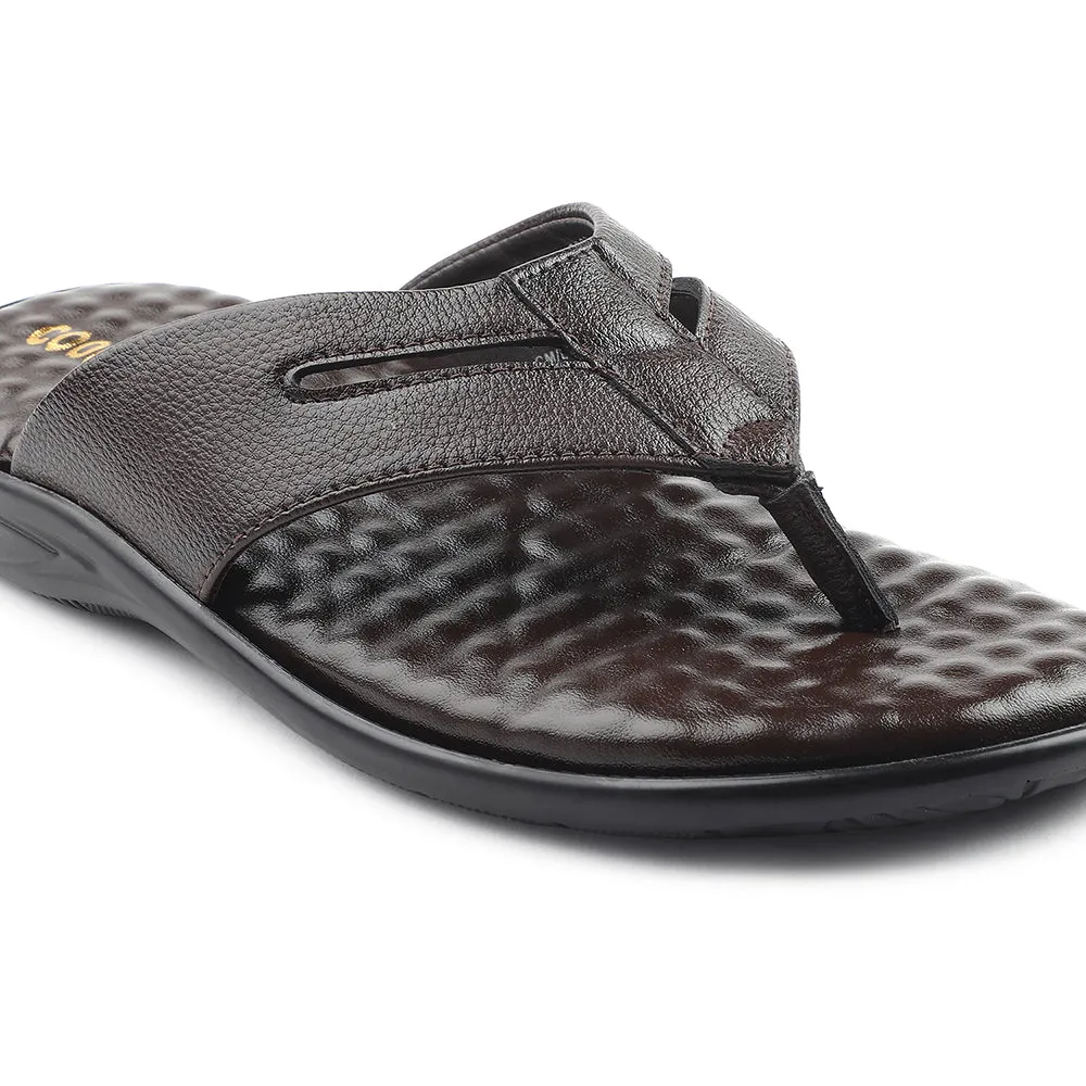 Chaussons décontractés marron pour hommes HML-2E par Liberty