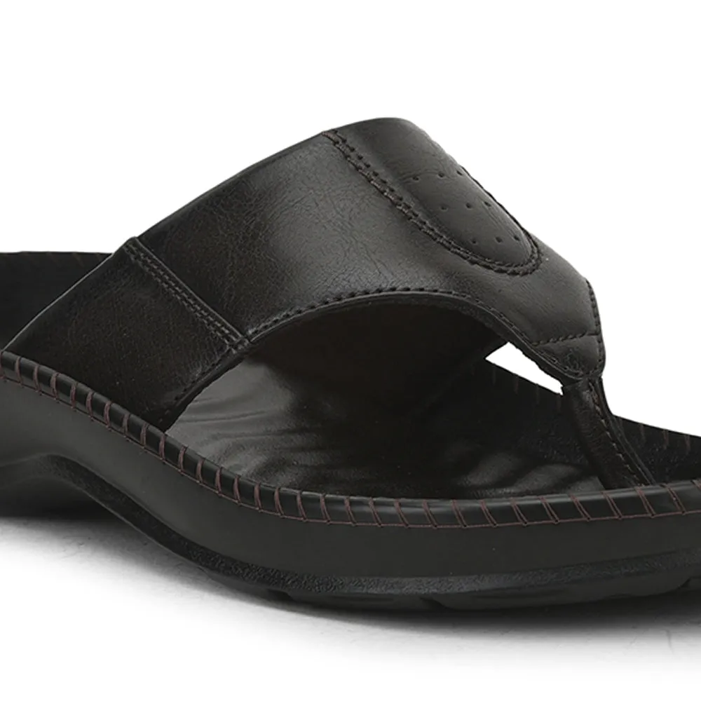 Chaussons décontractés marron pour hommes META-1 par Liberty