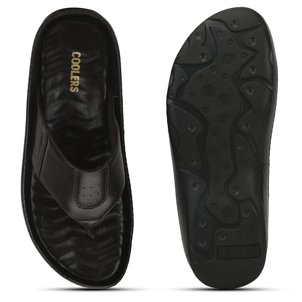 Chaussons décontractés marron pour hommes META-1 par Liberty