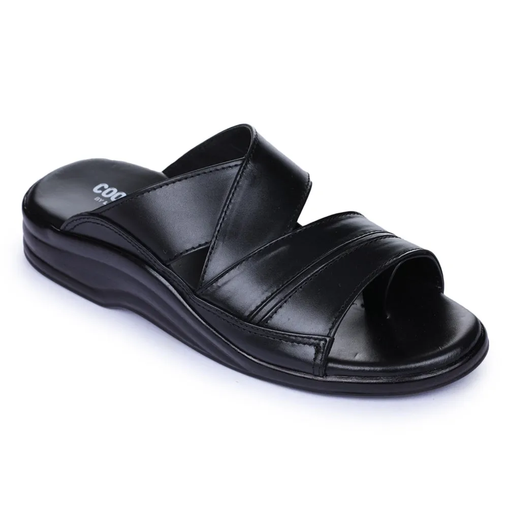 Chaussons décontractés noirs pour hommes Coolers 7123-79 par Liberty