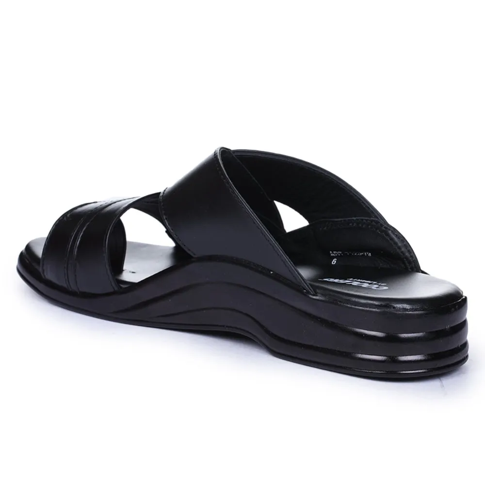 Chaussons décontractés noirs pour hommes Coolers 7123-79 par Liberty
