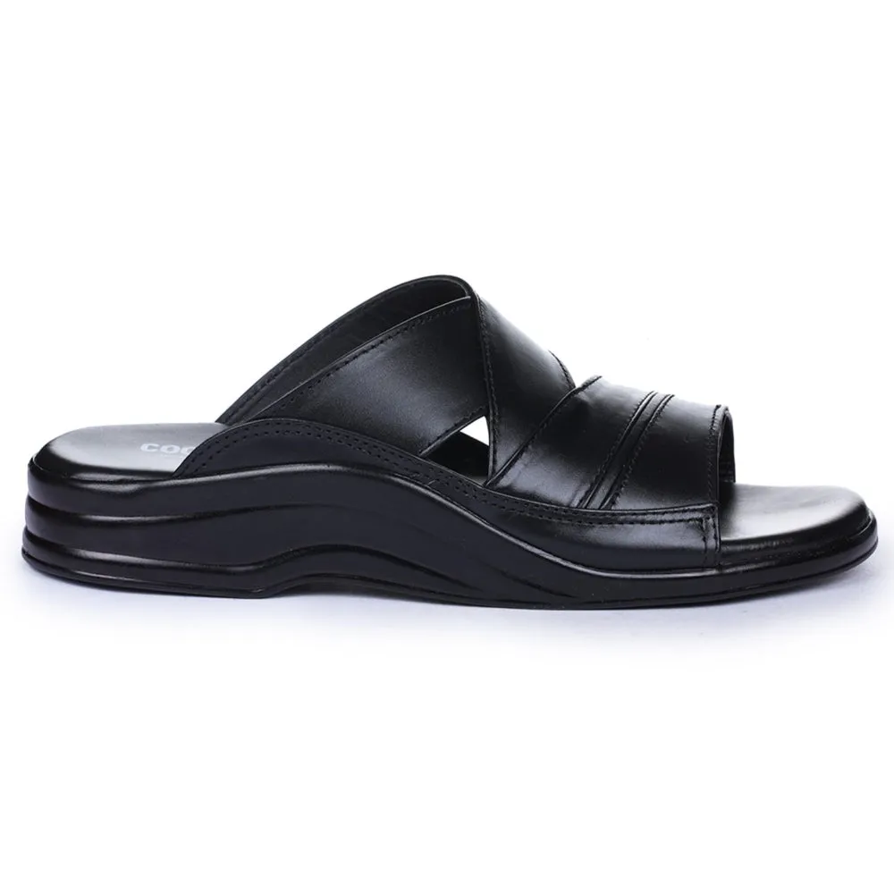 Chaussons décontractés noirs pour hommes Coolers 7123-79 par Liberty