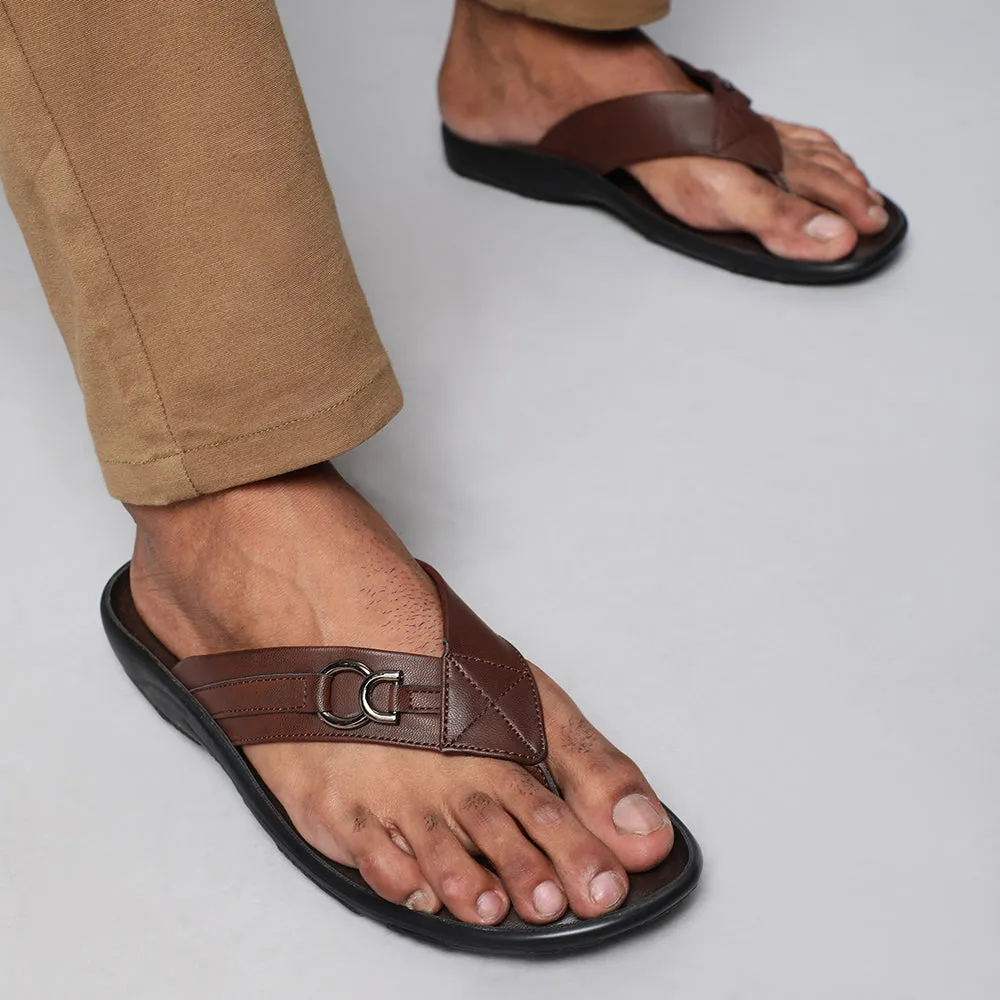 Chaussons décontractés Coolers (Marron) pour hommes LFL-04 par Liberty