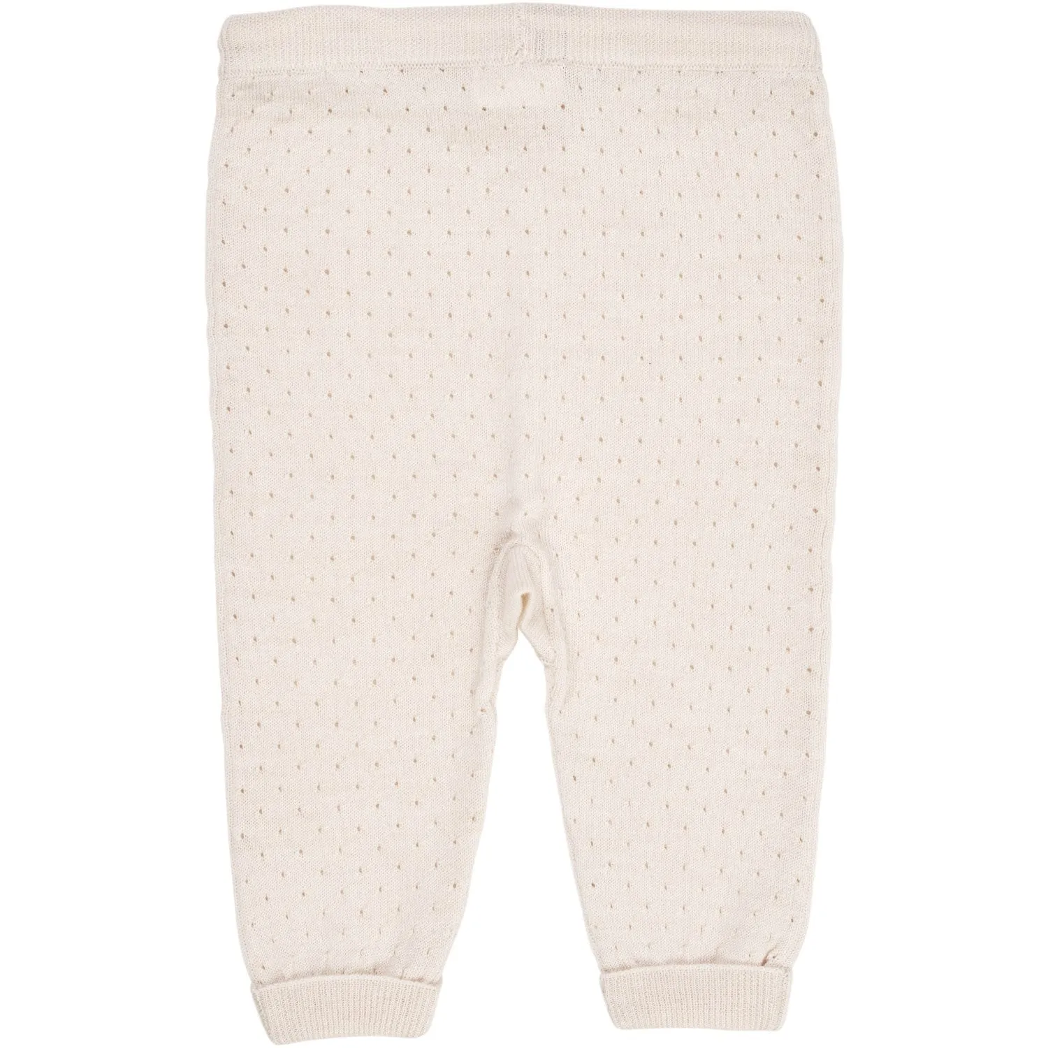 Pantalon en laine mérinos crème Copenhagen Colors avec motif troué Copenhagen Colors
