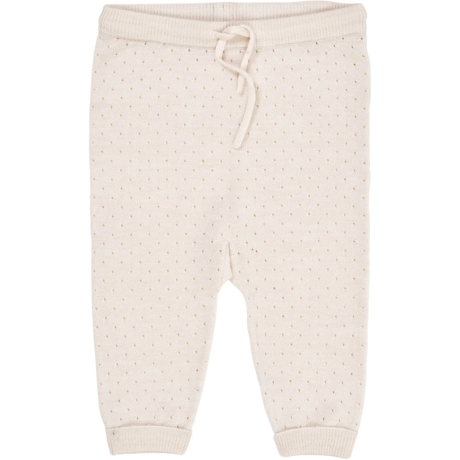 Pantalon en laine mérinos crème Copenhagen Colors avec motif troué Copenhagen Colors