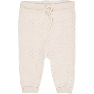 Copenhagen Colors Cream Merino Pants W. Hole Pattern Copenhagen Colors