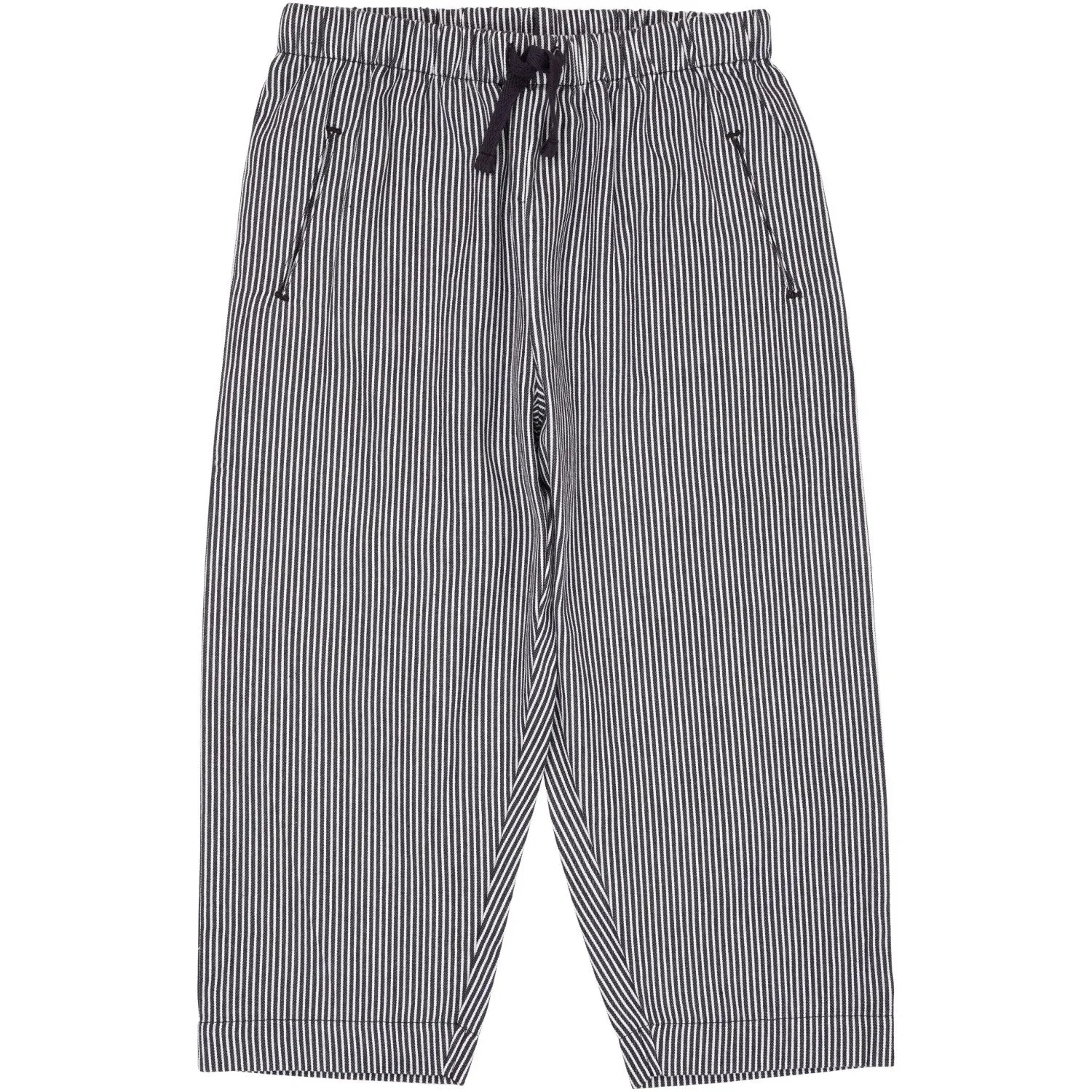 COPENHAGEN COLORS Pantalon à rayures marine teint au fil