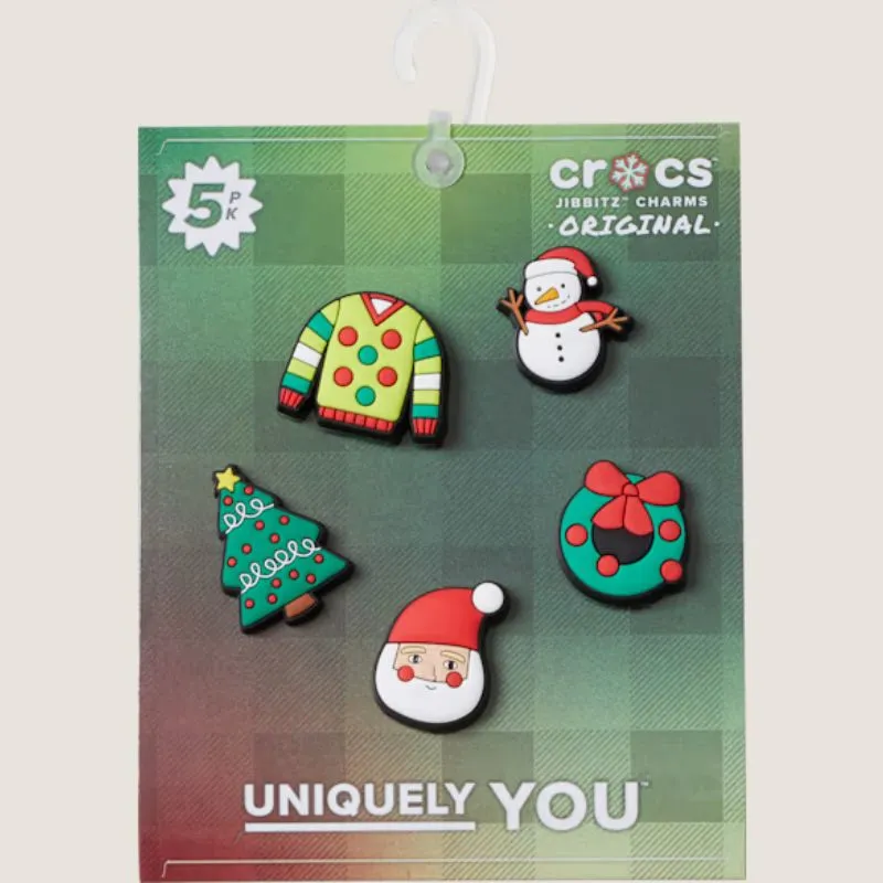 Crocs Tis The Season Pack de 5 Charmes Jibbitz pour Chaussures Crocs