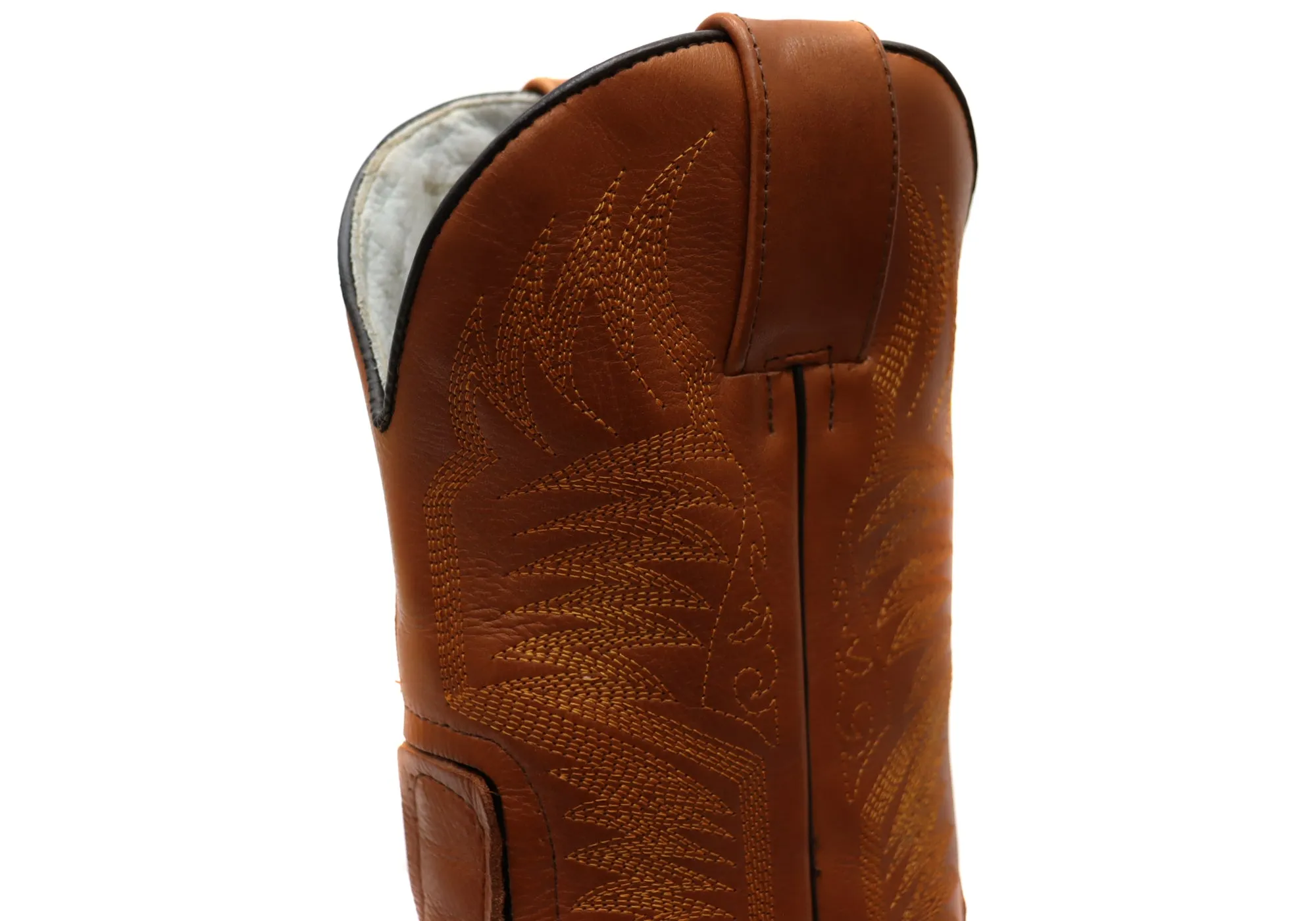 Bottes de cowboy ouest confortables en cuir pour hommes D Milton Houston - Chaussures D Milton