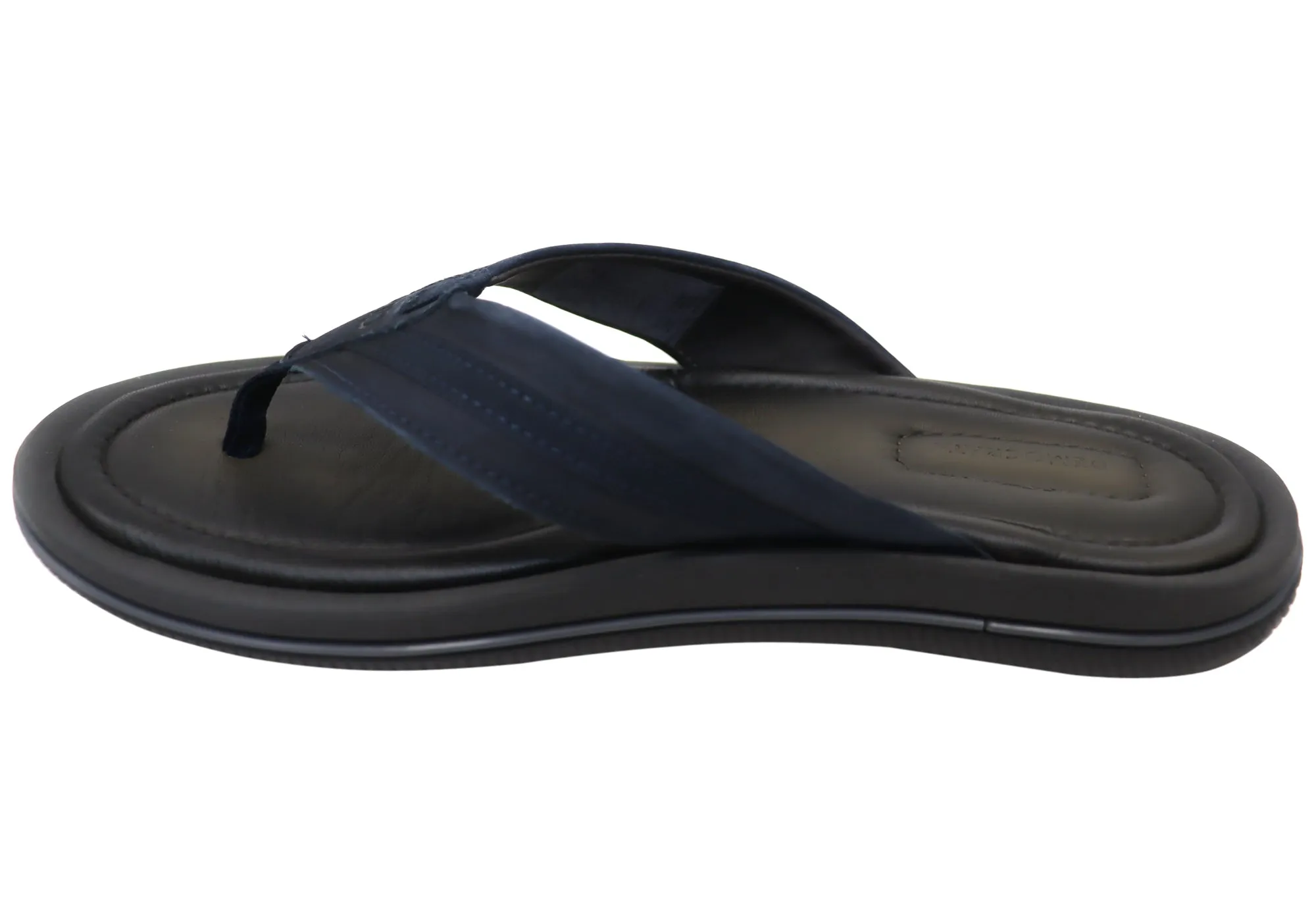 Sandales tongs confortables en cuir brésilien pour hommes Democrata, chaussures Democrata