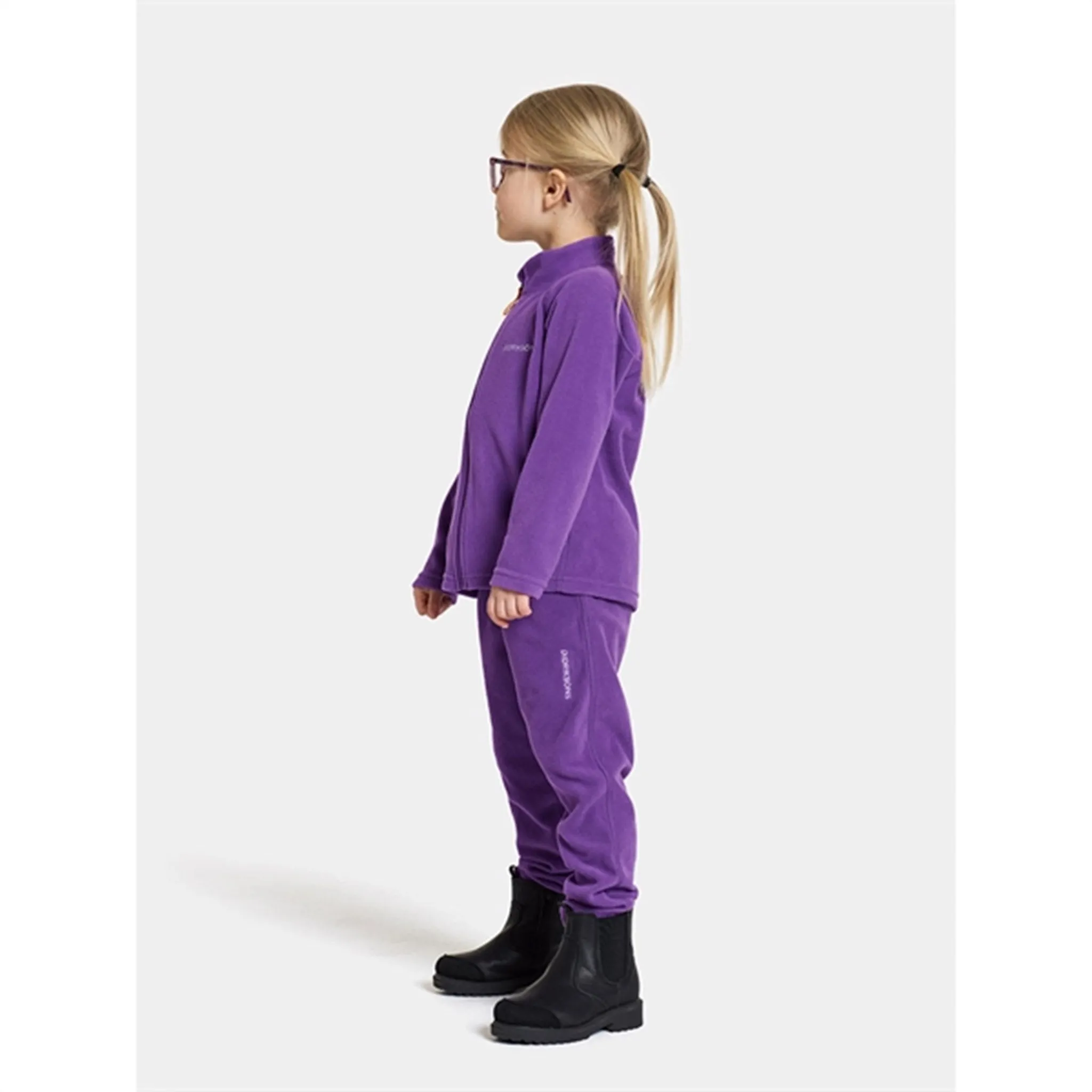 Didriksons Pantalon en polaire pour enfants Disco Purple Monte Didriksons