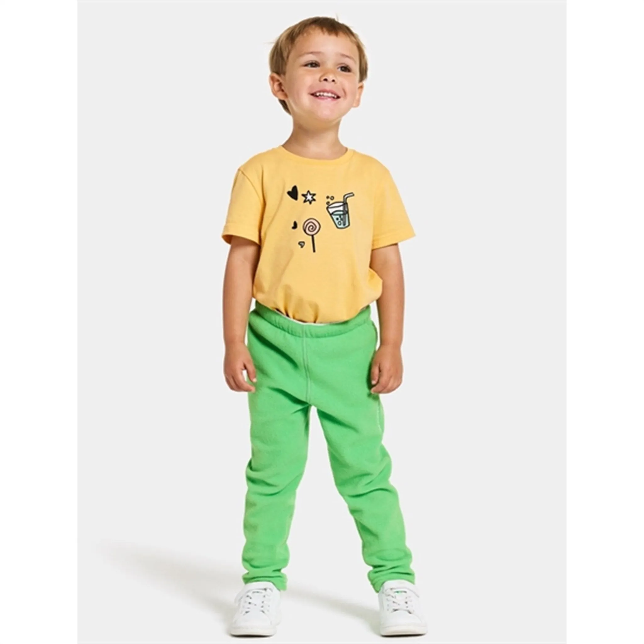 Didriksons Pantalon en polaire vert grenouille Monte Kids Didriksons