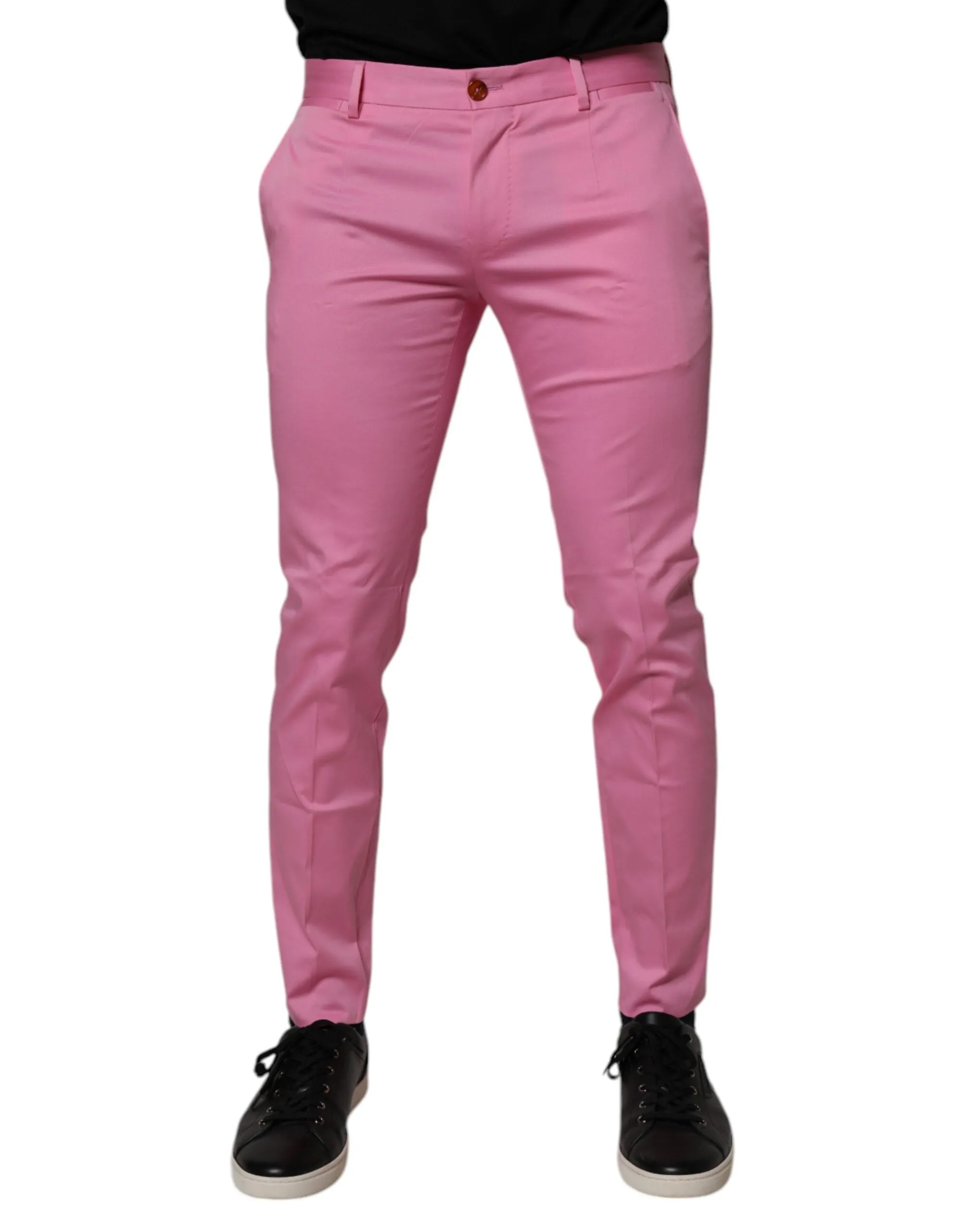 Pantalon habillé pour homme ajusté en coton Dolce & Gabbana