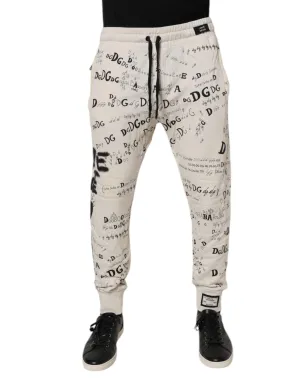 Dolce & Gabbana Logo Imprimé Pantalon Skinny pour Homme (Pré-Owned)