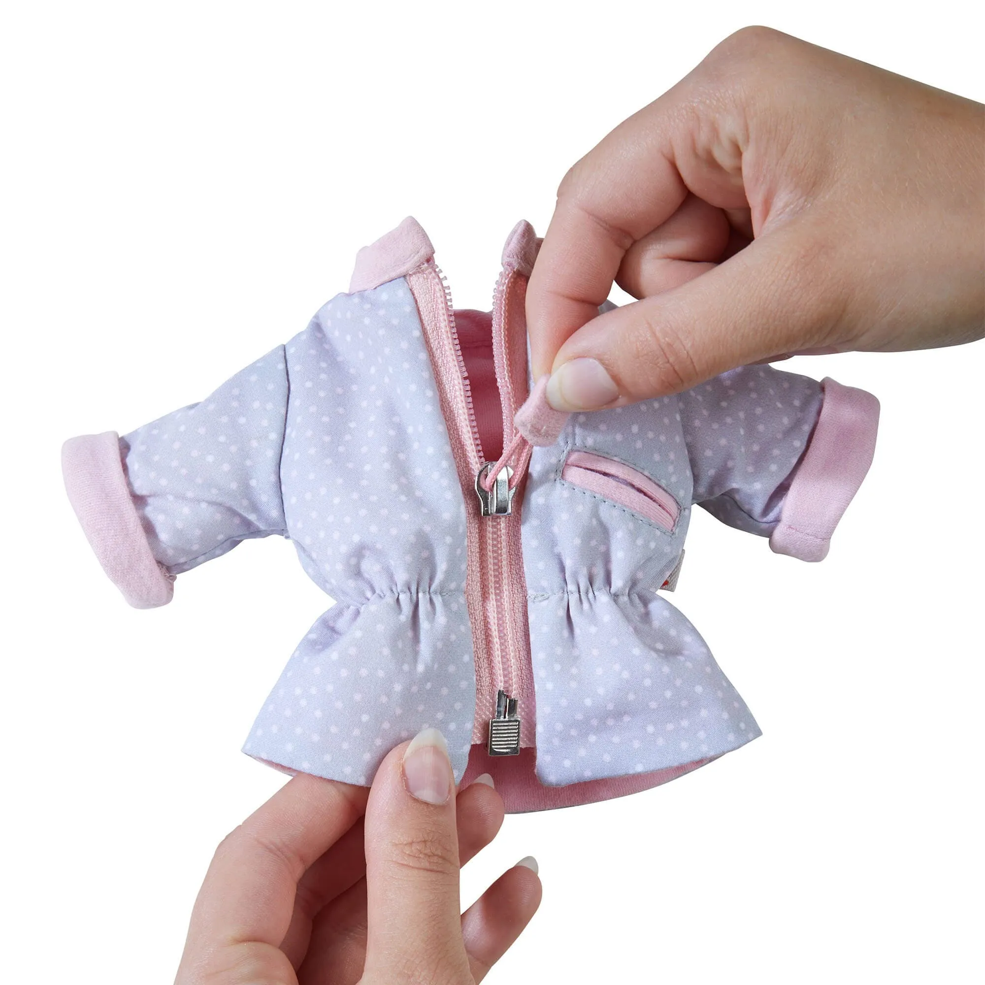 Ensemble Parka à pois pour poupée