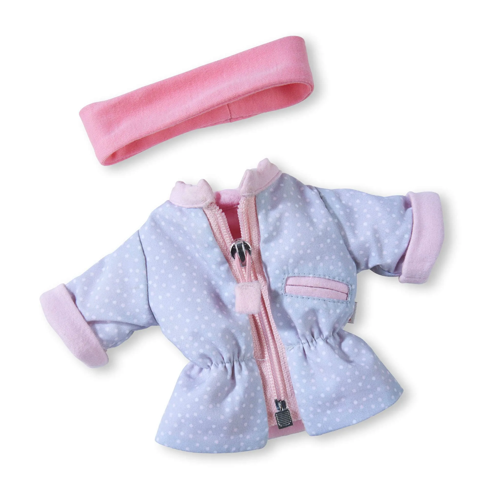 Ensemble Parka à pois pour poupée