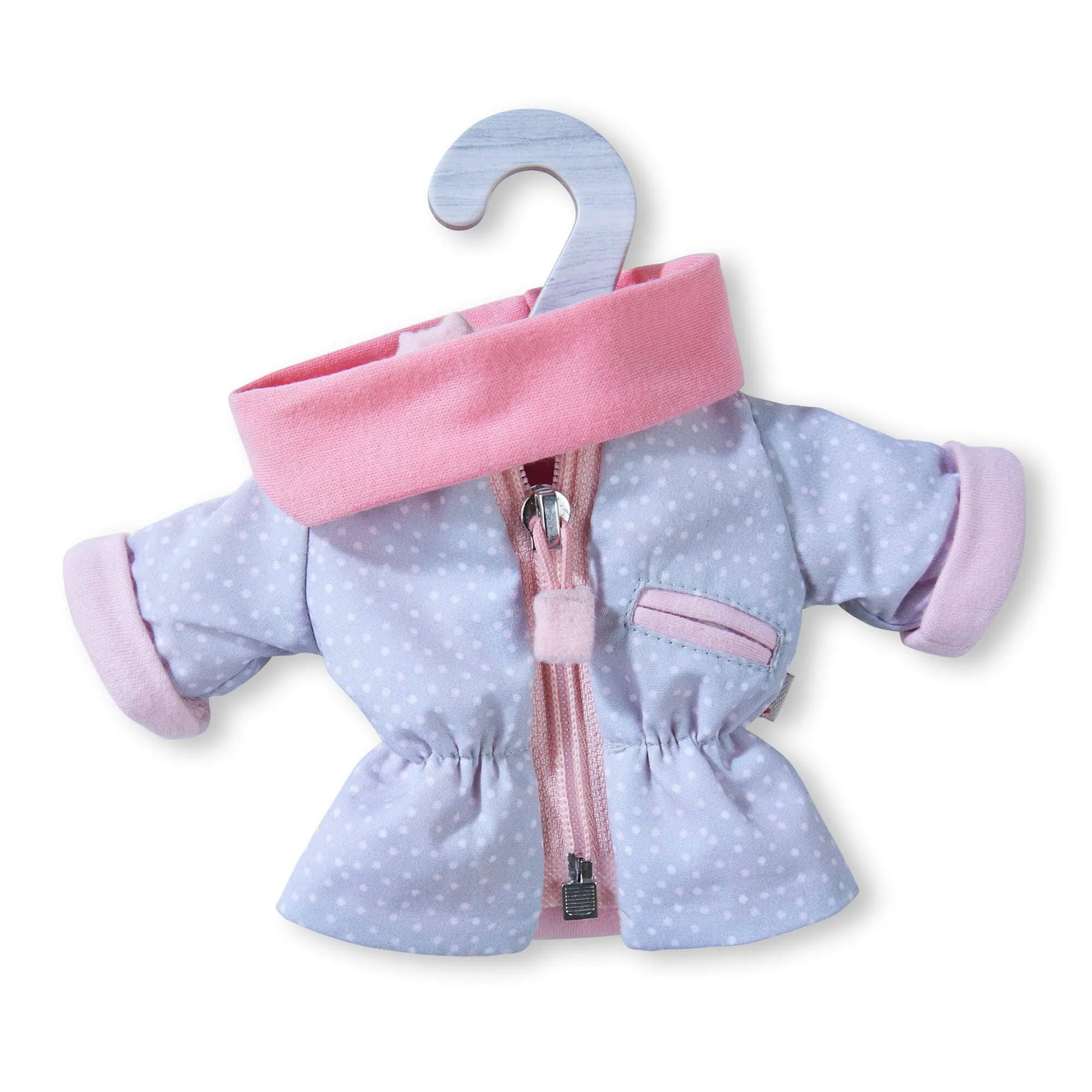 Ensemble Parka à pois pour poupée