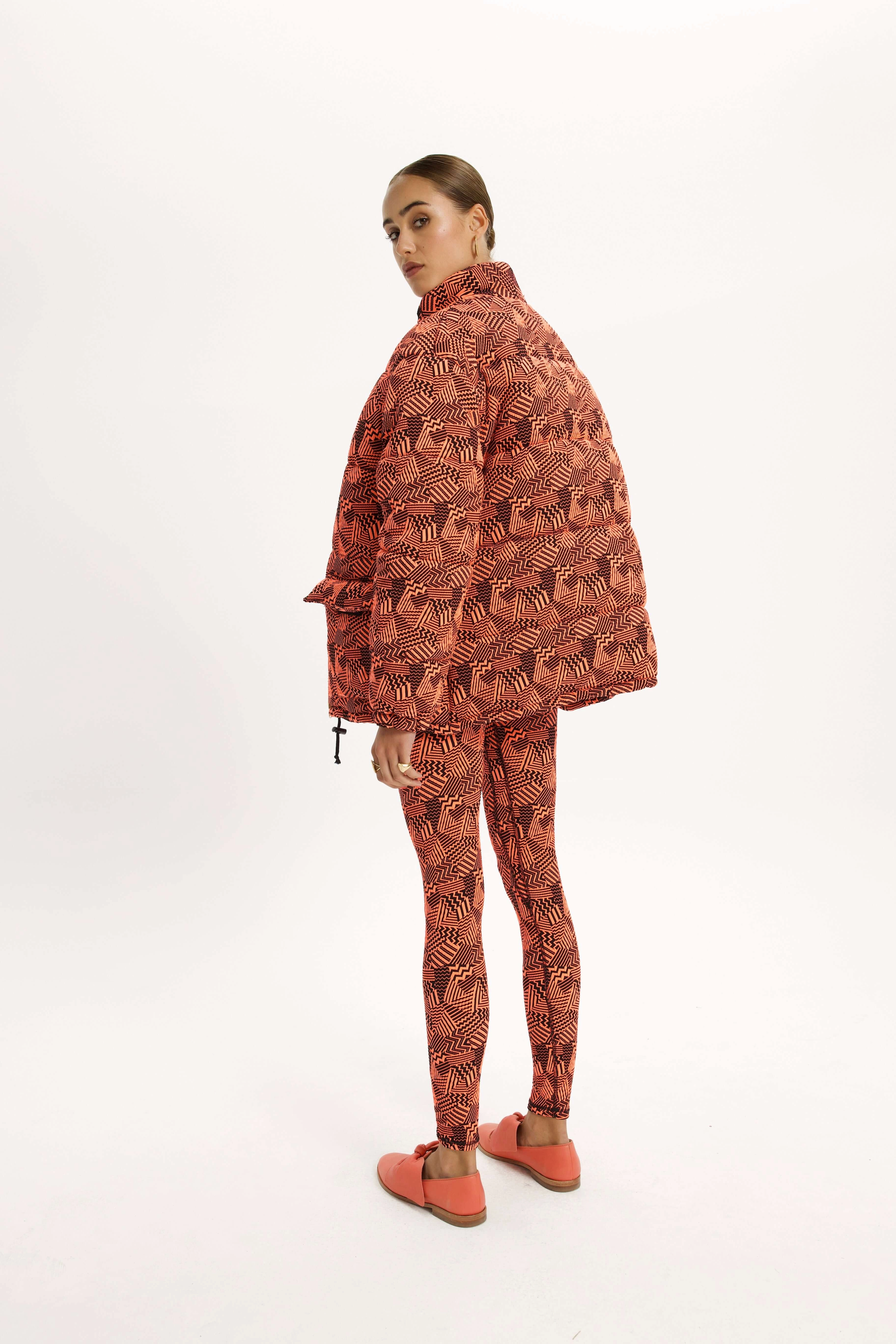Donna jacket in neon ginger Fizz