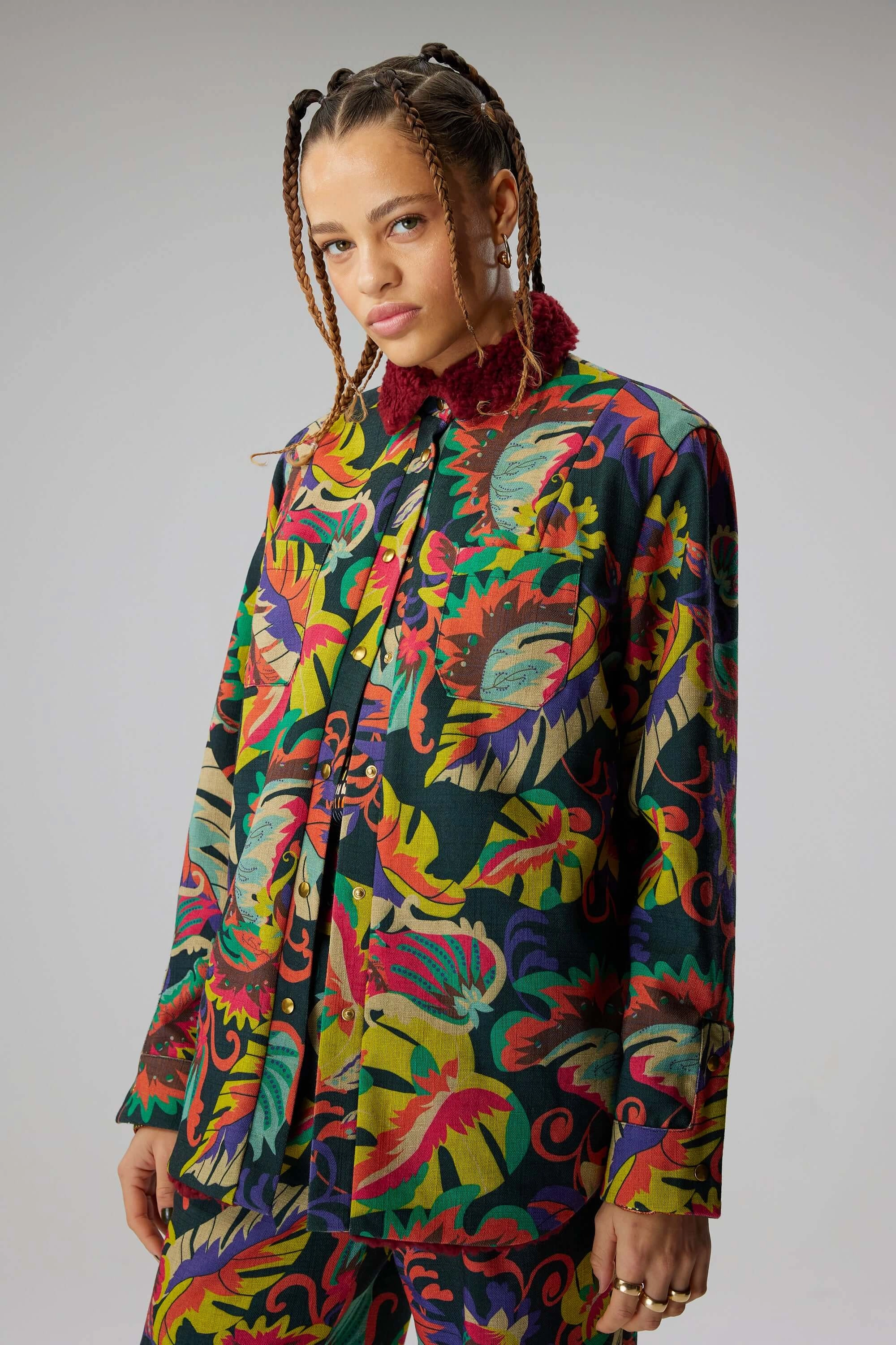 Dori overshirt in Dreamlike weave