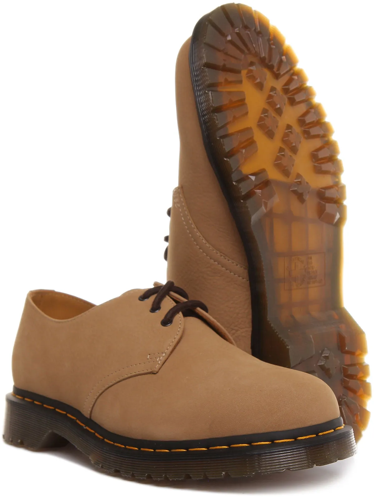 Dr Martens 1461 Broyé Sable pour Homme Chaussures Dr Martens