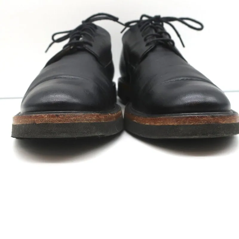 Dries Van Noten Richelieu Noir en Cuir Texturé Taille 41 Chaussures Derby