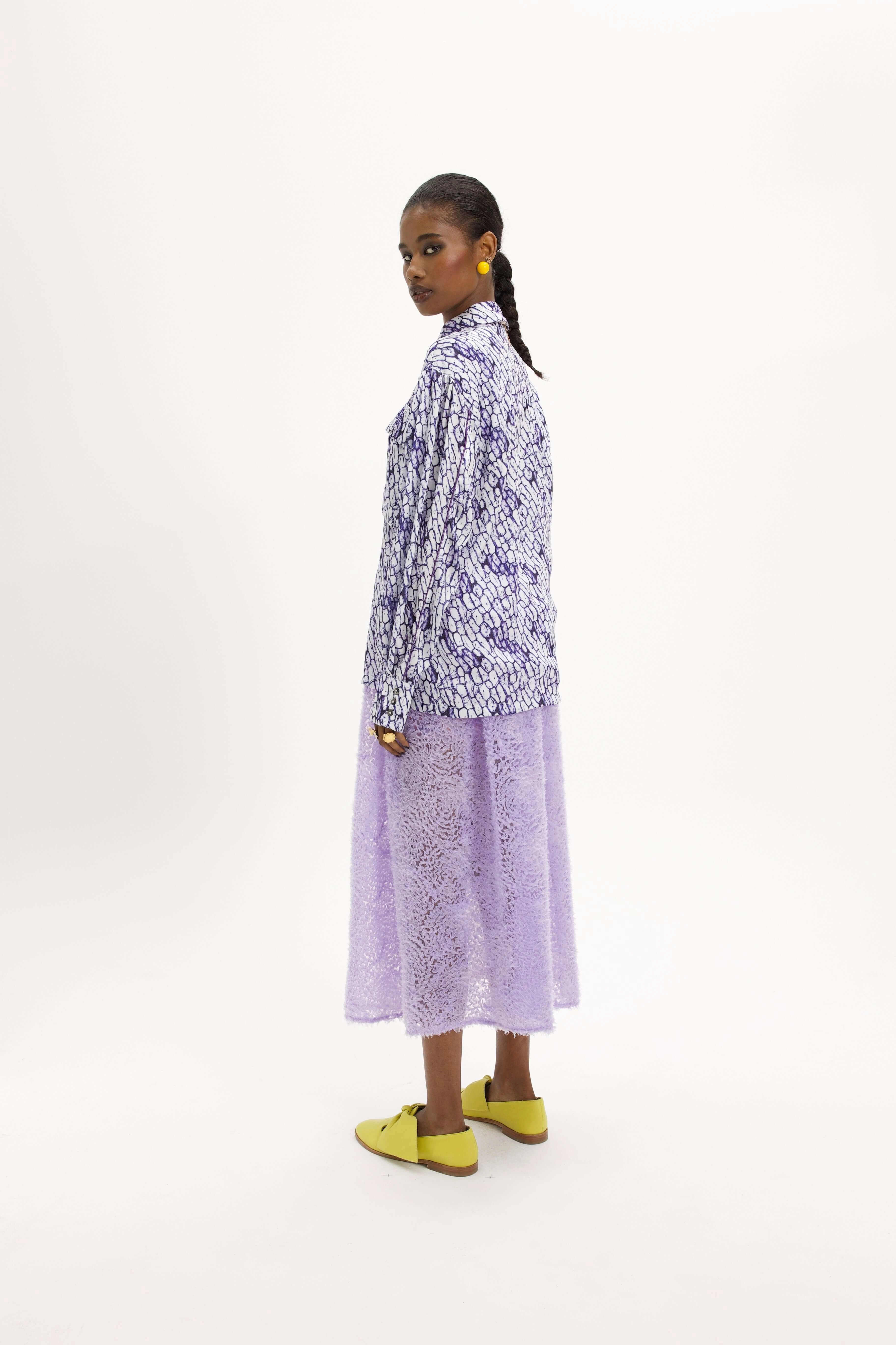 Elwood Shirt in Inked Cells Print