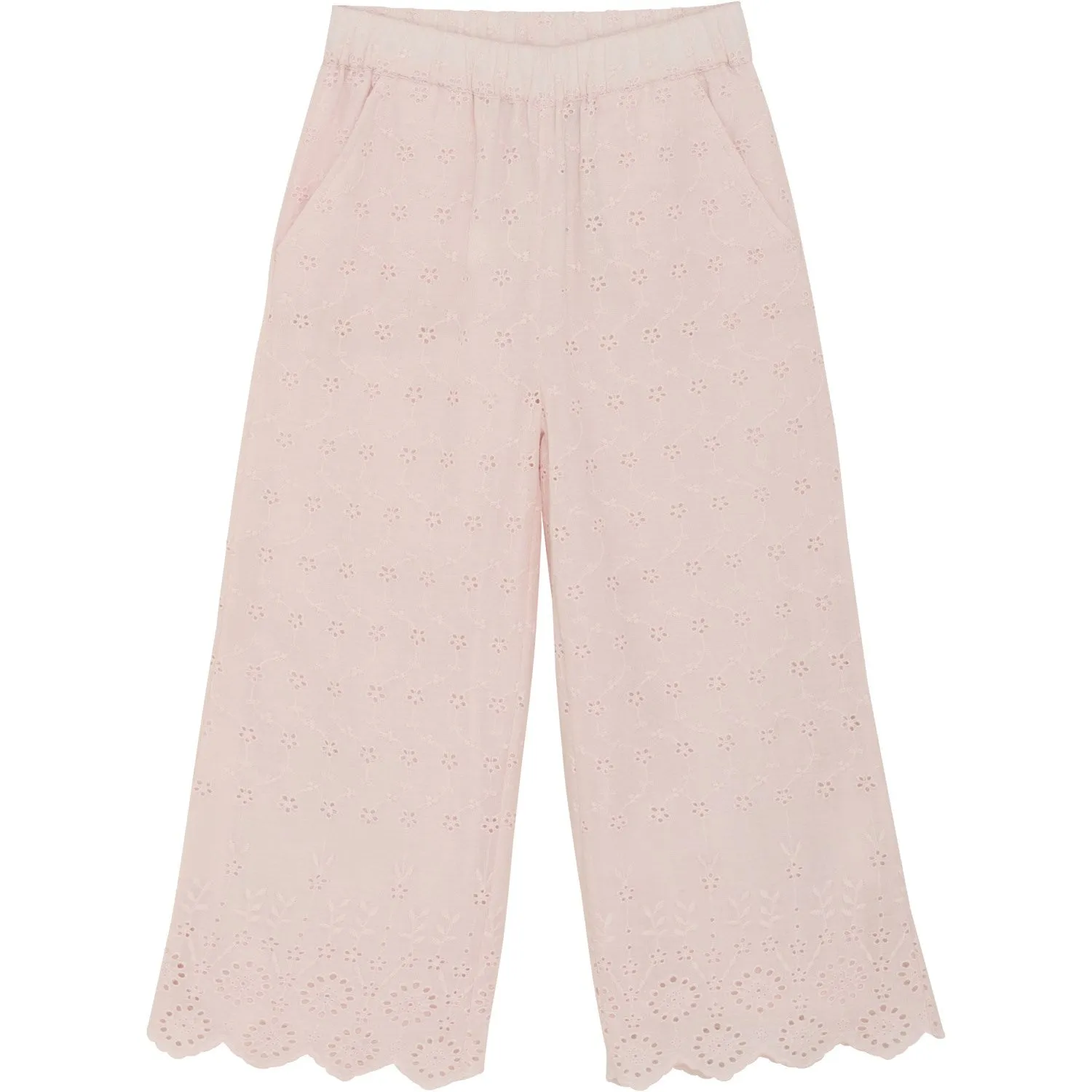 En Fant Pantalon Rose Voilé Coupe Cheville En Fant