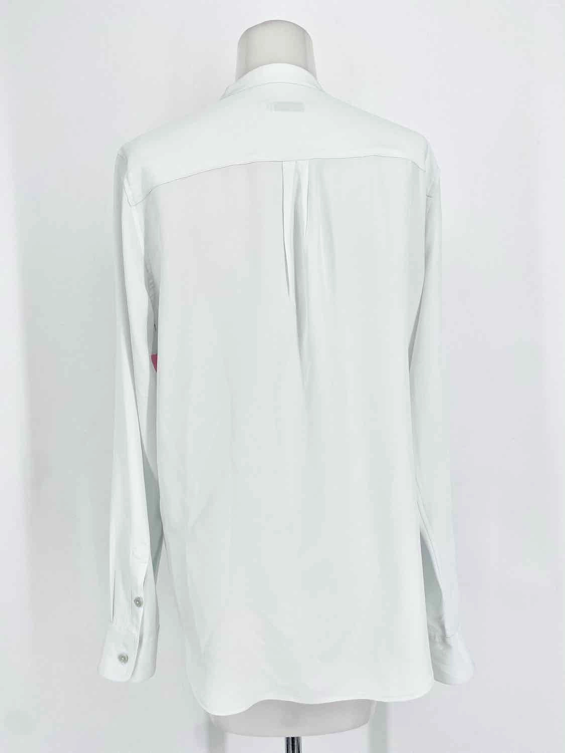 Equipment Femme Women's Cream Button Down Silk Size XS Long Sleeve