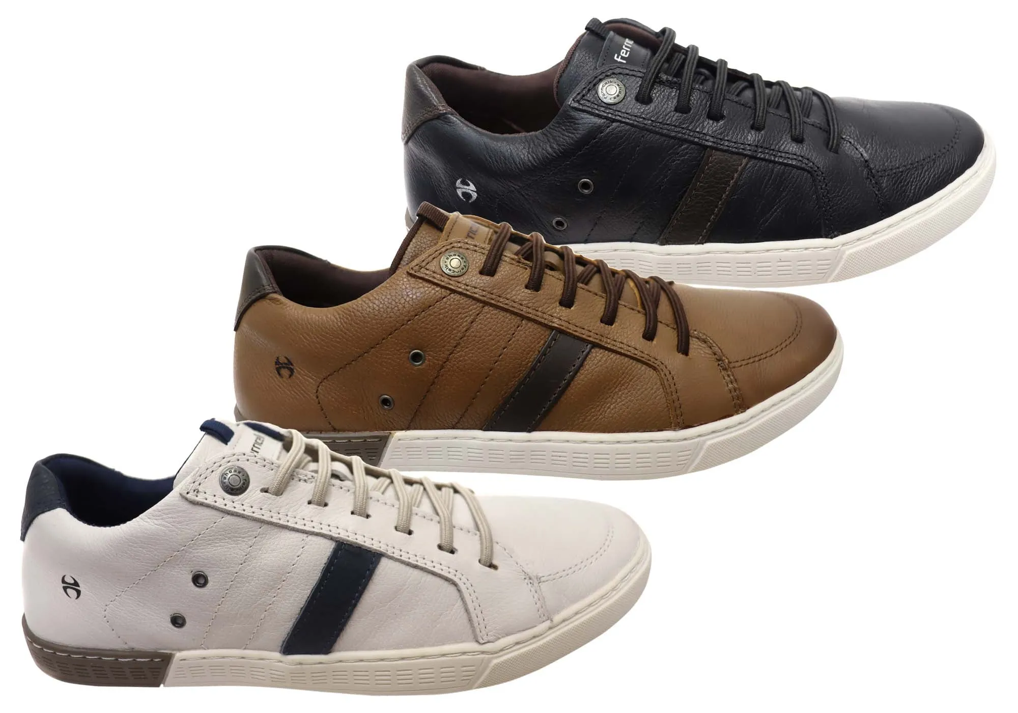 Ferricelli Ben Mens Chaussures Décontractées Brésiliennes en Cuir Confortables à Enfiler Ferricelli