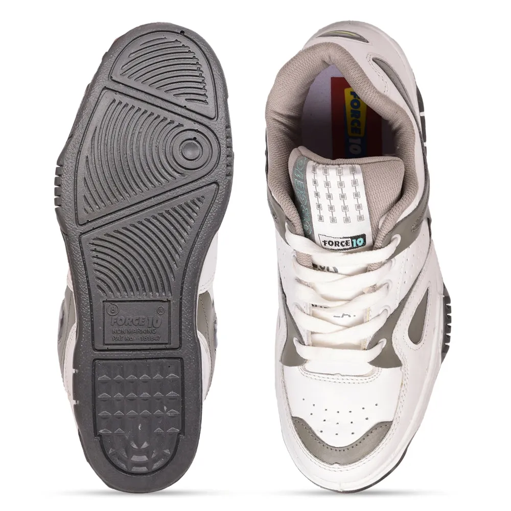 Baskets à lacets gris casual Force 10 pour hommes DUPLAY NOUVEAU par Liberty