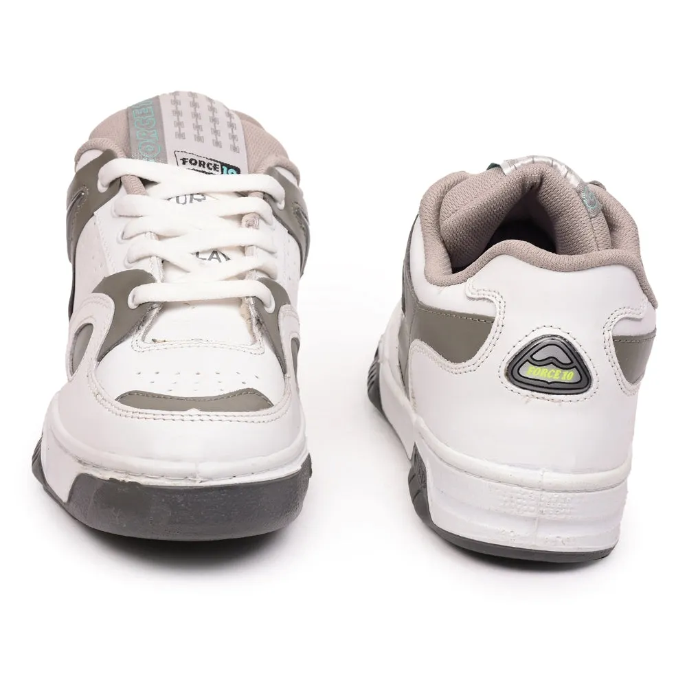Baskets à lacets gris casual Force 10 pour hommes DUPLAY NOUVEAU par Liberty