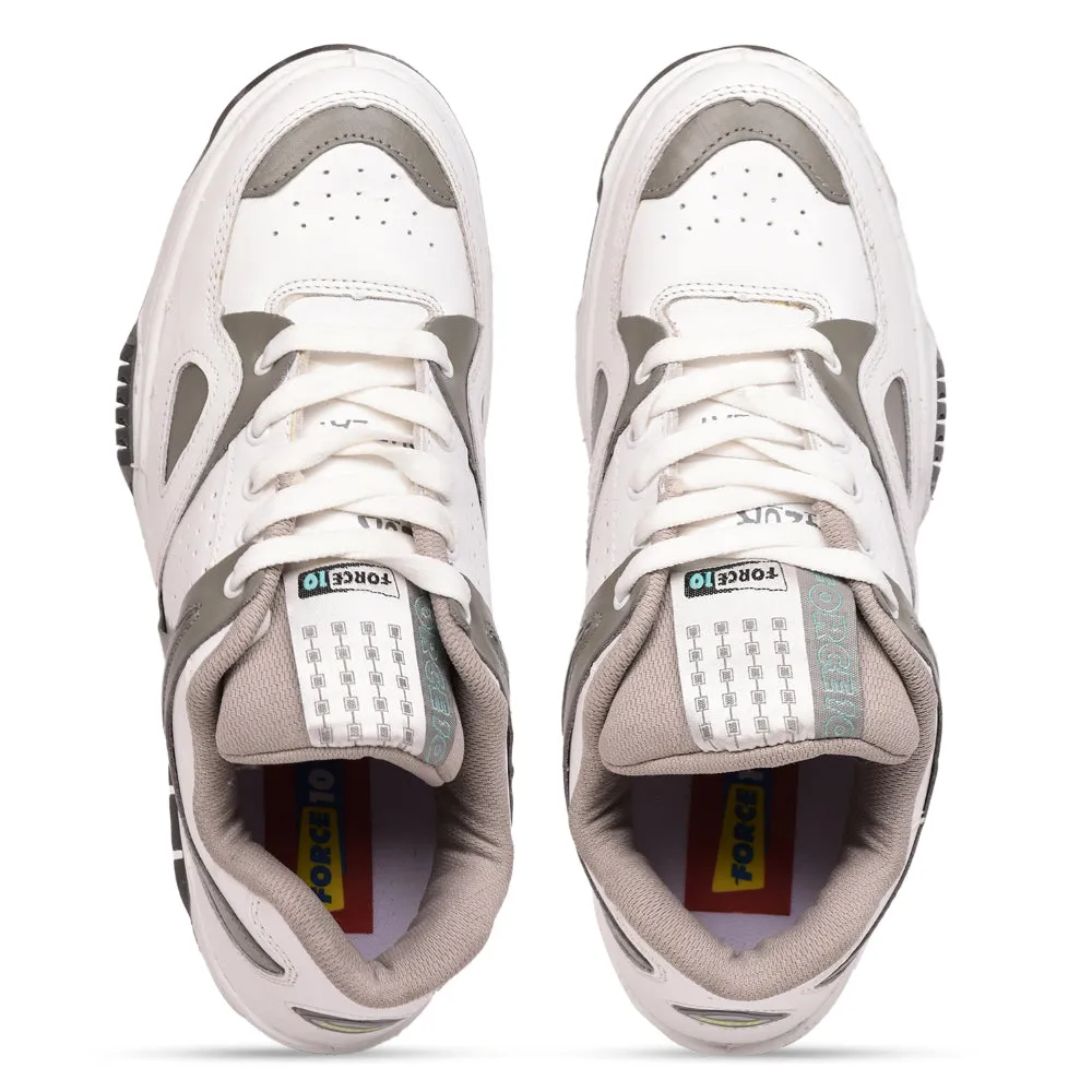 Baskets à lacets gris casual Force 10 pour hommes DUPLAY NOUVEAU par Liberty