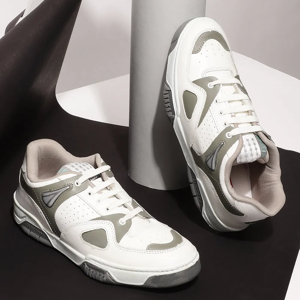 Baskets à lacets gris casual Force 10 pour hommes DUPLAY NOUVEAU par Liberty