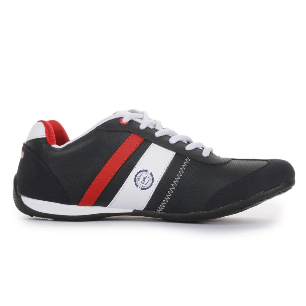 Chaussures décontractées à lacets Force 10 pour hommes - Bleu (LB09-52)
