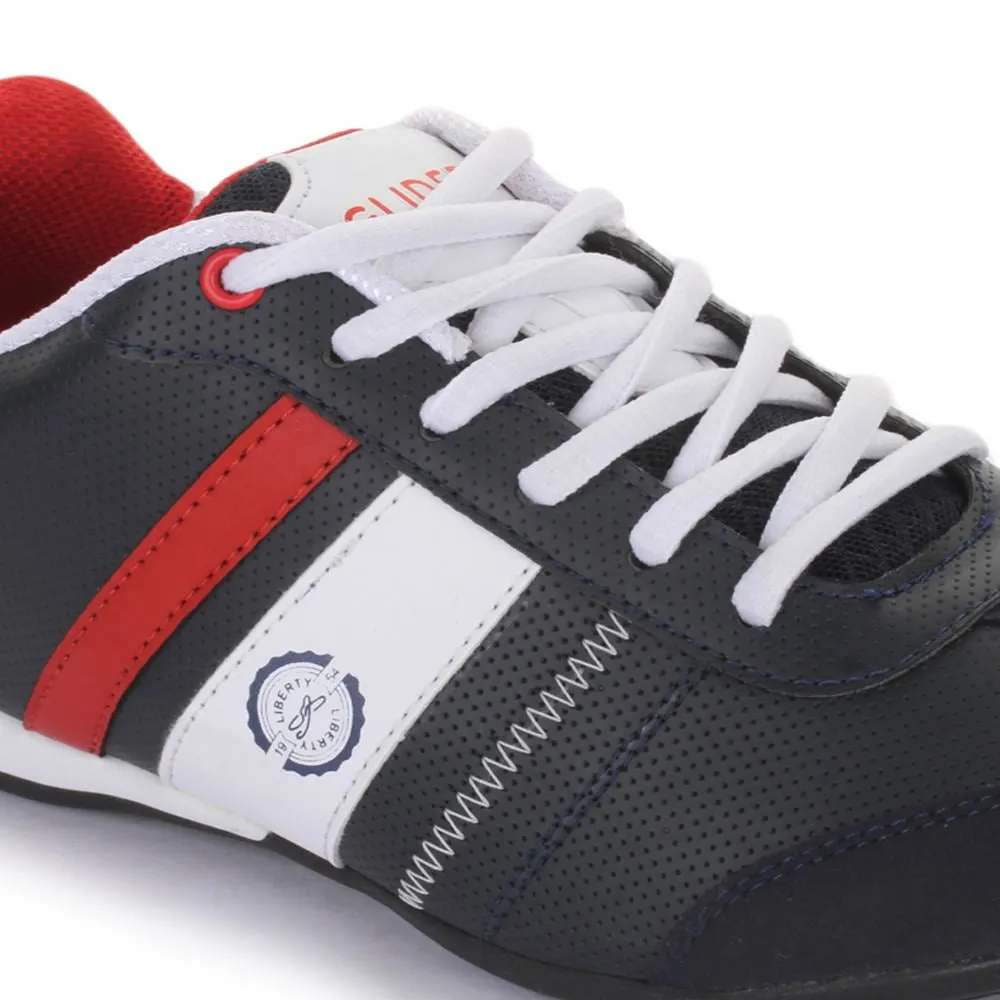 Chaussures décontractées à lacets Force 10 pour hommes - Bleu (LB09-52)