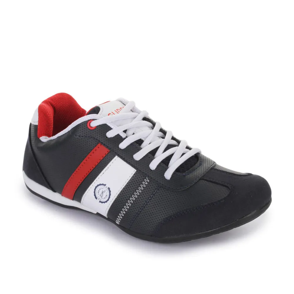 Chaussures décontractées à lacets Force 10 pour hommes - Bleu (LB09-52)