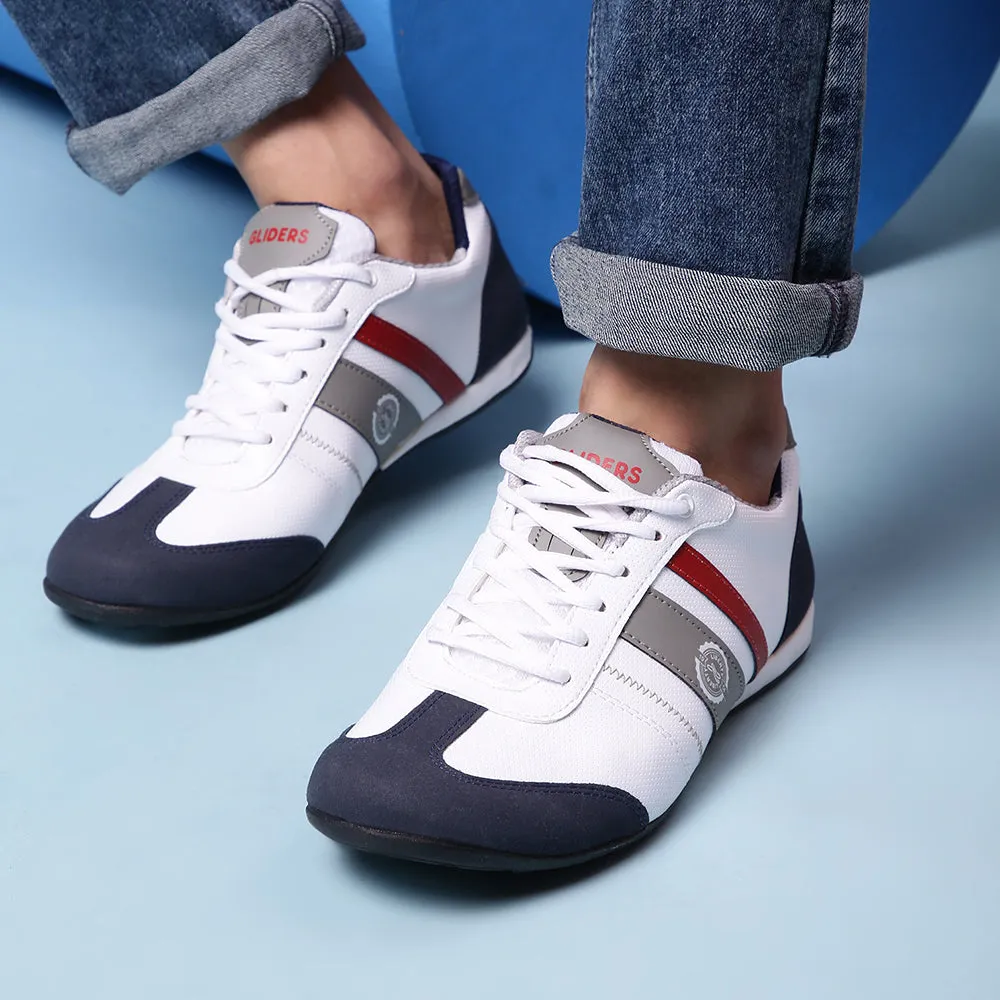 Chaussures décontractées à lacets pour hommes Force 10 blanc (LB09-52)