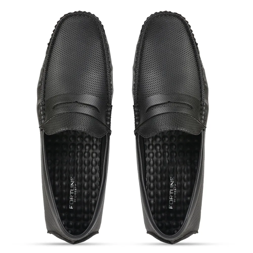 Mocassins Décontractés Fortune (NOIR) Pour Hommes AVN-05 Par Liberty