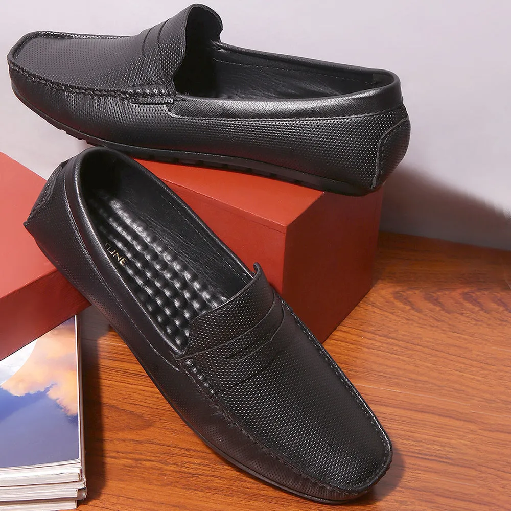 Mocassins Décontractés Fortune (NOIR) Pour Hommes AVN-05 Par Liberty